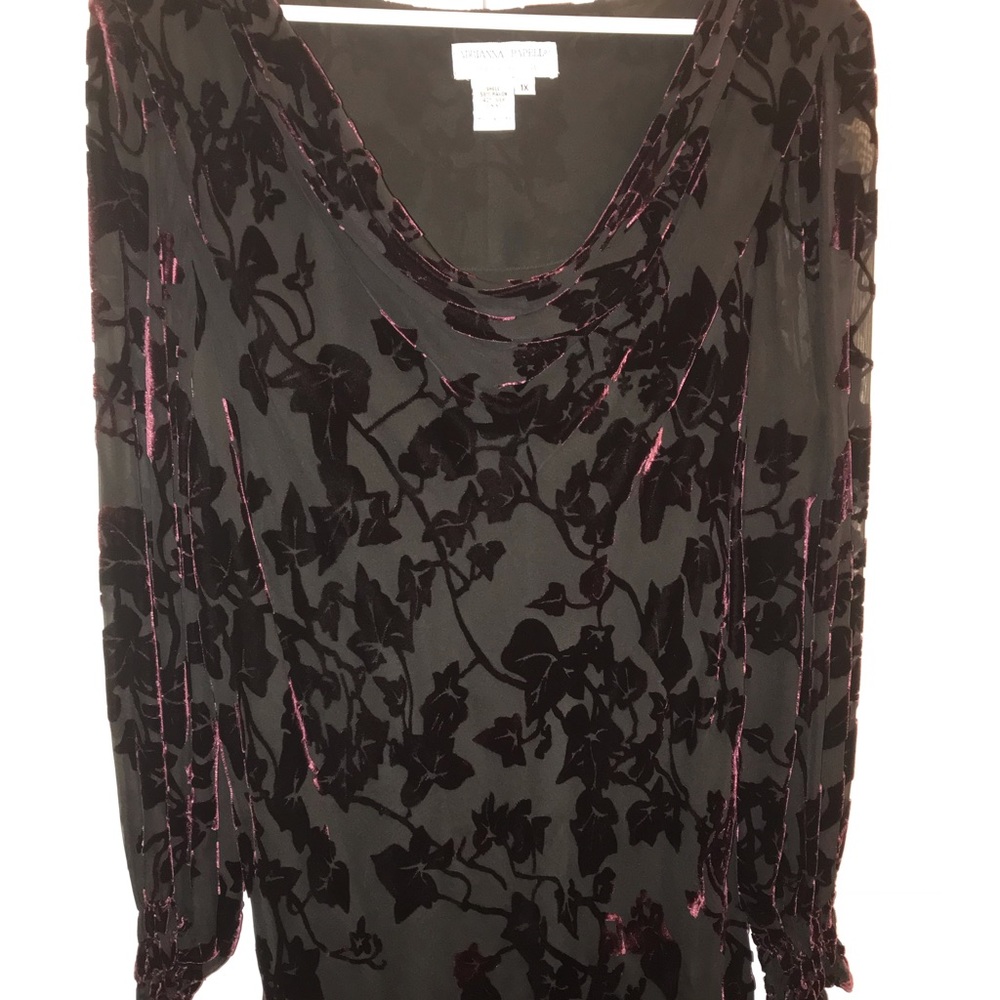 Burnt Velvet blouse